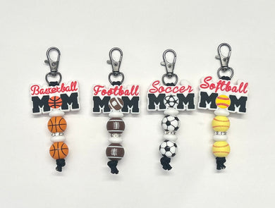 Sports Mom Keychain/Zipper Pull