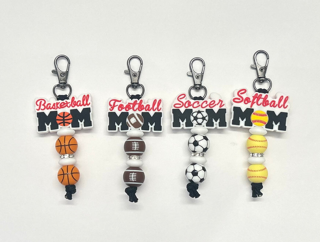 Sports Mom Keychain/Zipper Pull