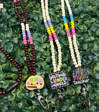 Cargar imagen en el visor de la galería, Fully Beaded Wooden Lanyard