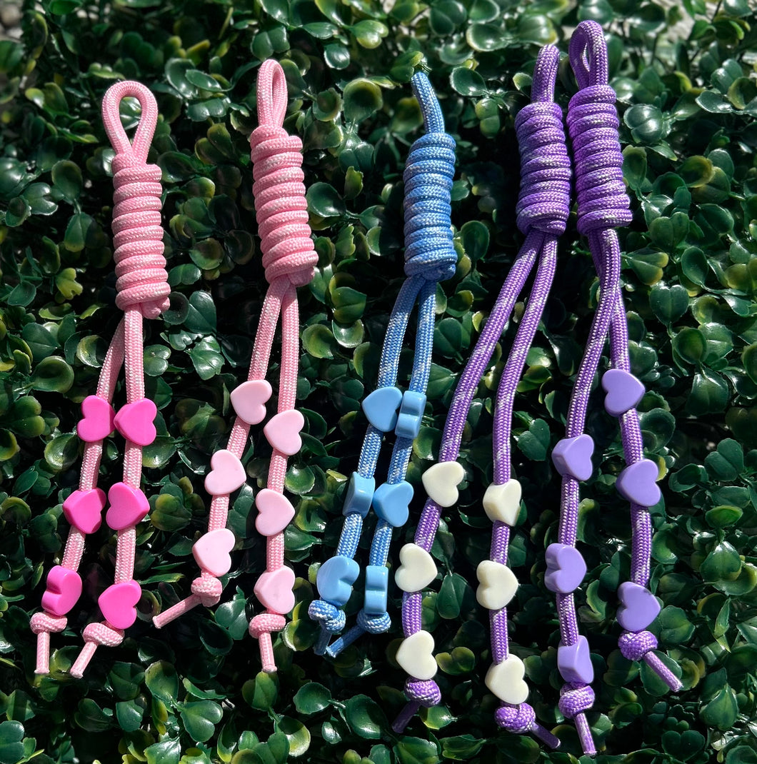 Small Heart Paracord Bag Charm