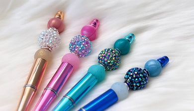 Glitzy beaded pen