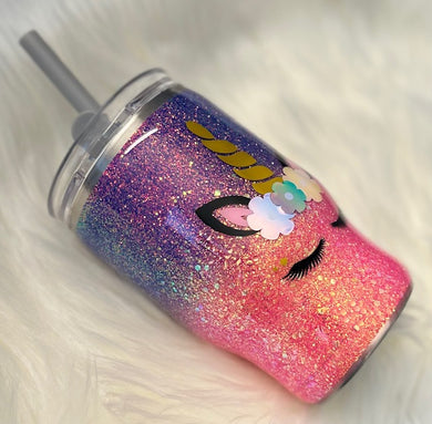 Customizable 14oz Glitter Tumblers