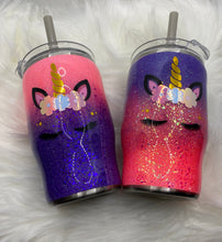 Load image into Gallery viewer, Customizable 14oz Glitter Tumblers