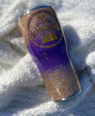 Customizable Glitter Stainless Tumbler